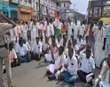தேர்தல் ஆணையர் படம் எரிப்பு... சாலை மறியல்! உளுந்தூர்பேட்டையில் காங்கிரஸ் கட்சியினர் கைது!