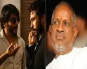 கருப்பு பட நீதிமன்ற காட்சியில் இளையராஜா பெயர்..!! கடுப்பான இசை அரசன்.. சர்ச்சைகளுக்கு மத்தியில் சரண்டர் ஆன படக்குழு..!