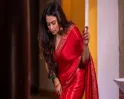 சிகப்பு நிற சேலையில் கலக்கும் நடிகை ஃபரினா..!! பார்வையில் கலக்கும் அழகிய போட்டோஸ் ரிலீஸ்..!