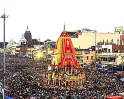 பூரி ஜெகன்நாத் கோவில் தேரோட்டத்தில் கூட்ட நெரிசல்..! திணறிய மக்கள்..! உயிரிழப்பு ஏற்பட்டதாக தகவல்..!!
