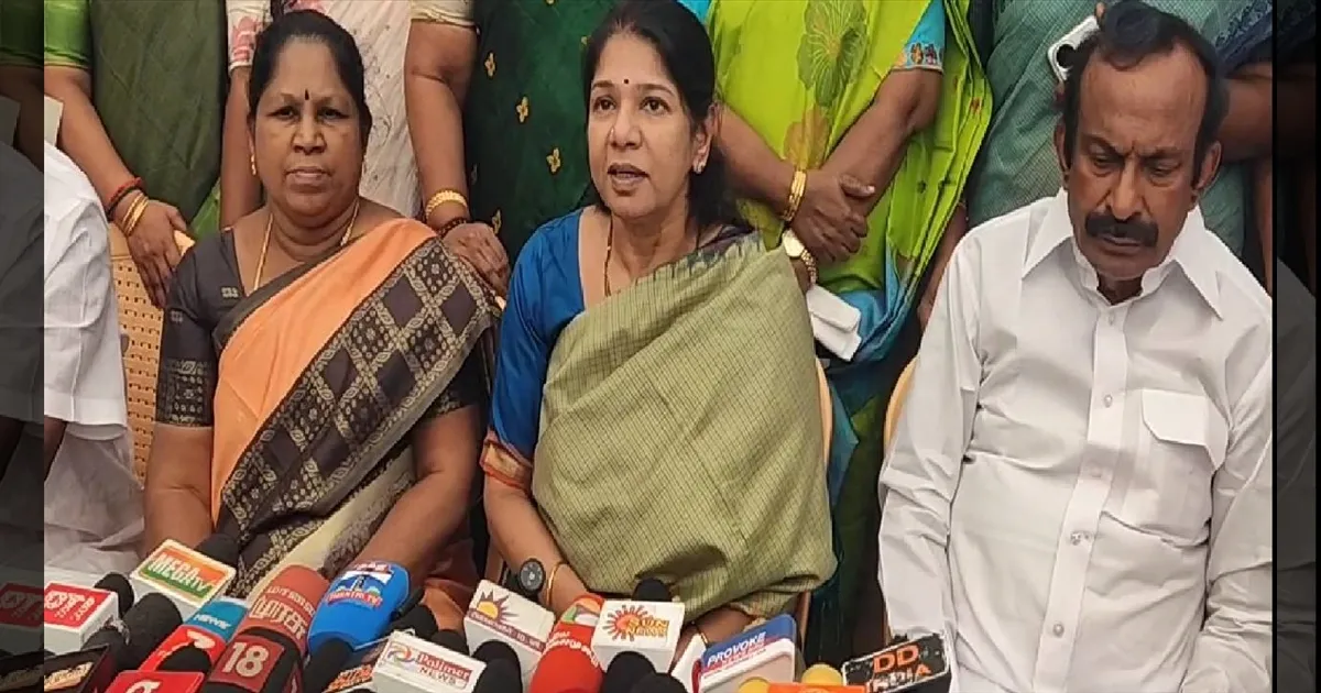 கருப்புக்கொடிக்கு அஞ்சமாட்டோம்! பல்லடத்தில் கனிமொழி எம்.பி ஆவேசப் பேட்டி!