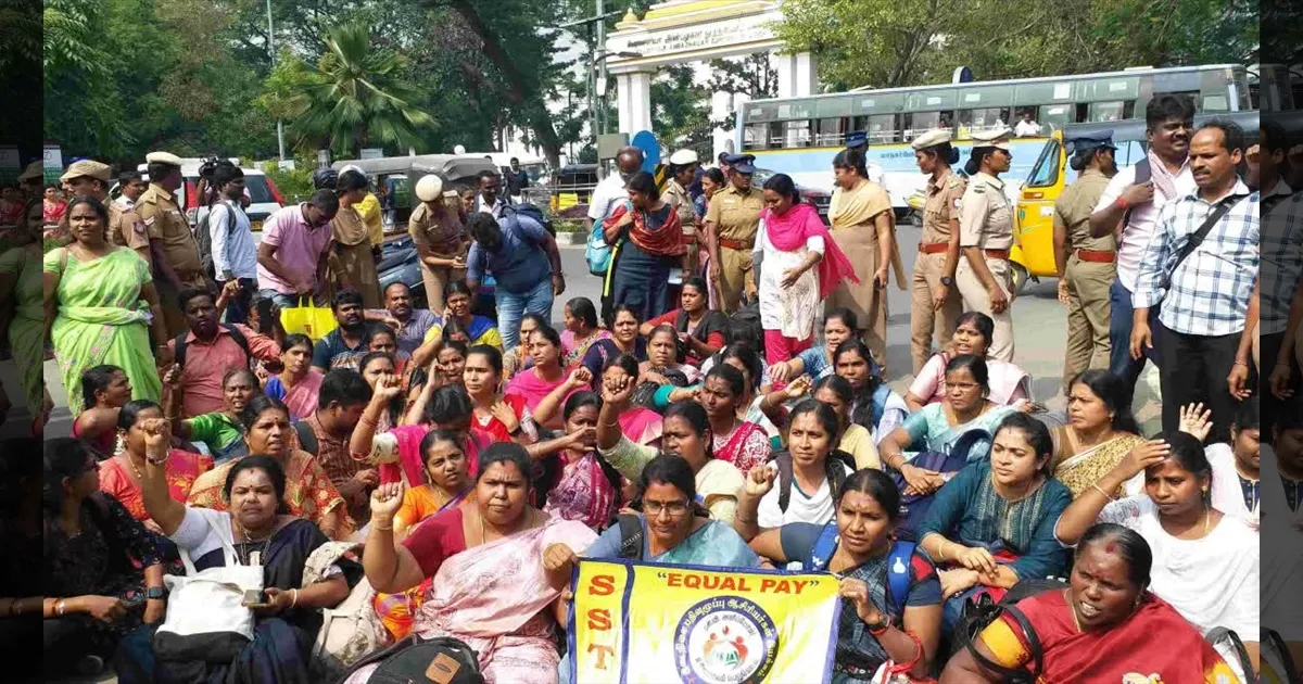 36வது நாளாக தொடரும் இடைநிலை ஆசிரியர்கள் போராட்டம்...! குண்டுகட்டாக கைது செய்த போலீஸ்..!