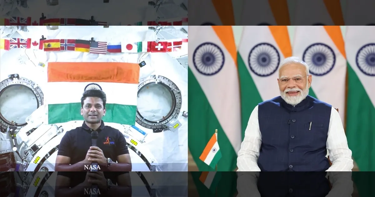 இந்தியாவின் பெருமிதம்..! சுபான்ஷு சுக்லாவுடன் பிரதமர் மோடி கலந்துரையாடல்..!