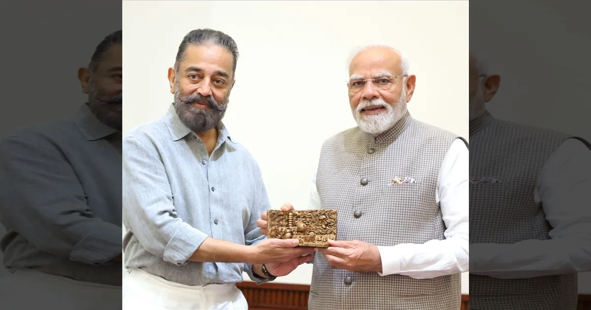 பிரதமர் மோடியுடன் கமல்ஹாசன் திடீர் சந்திப்பு! என்ன பேசுனாராம் தெரியுமா? 