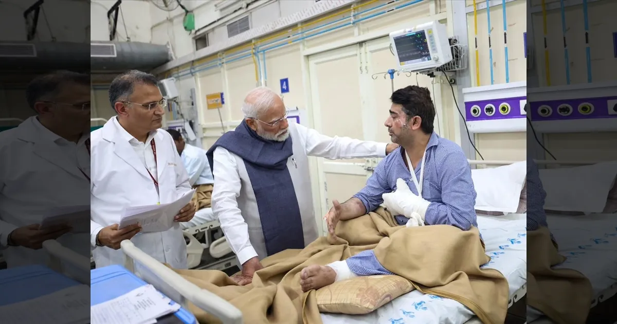 நிச்சயம் நீதி கிடைக்கும்... கார் வெடி விபத்தில் காயம் அடைந்தவர்களுக்கு ஆறுதல் கூறிய பிரதமர் சூளுரை...!