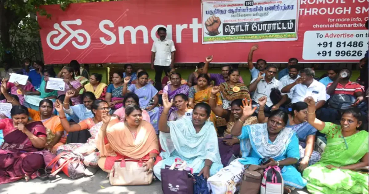 பகுதிநேர ஆசிரியர்கள் போராட்டம் தற்காலிக வாபஸ்..! பாதகம் வராது என நம்புவதாக அறிவிப்பு..!