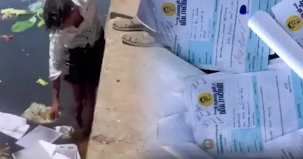 வைகை ஆற்றில் மனுக்கள் வீசப்பட்டத்தில் அதிரடி திருப்பம்...  திருப்புவனம் தாசில்தார் போலீசில் பரபரப்பு புகார்...!