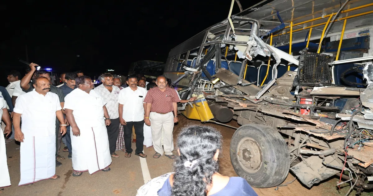 தமிழகத்தையே உலுக்கிய அரசு பேருந்து விபத்து: விசாரணையை முடுக்கி விட்ட போக்குவரத்துத் துறை அமைச்சர்... விபத்துக்கான காரணம் இதுவா?