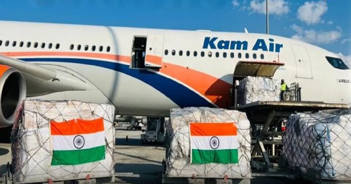 ஆப்கானிஸ்தானுக்கு இந்தியா மனிதநேய உதவி! 2.5 டன் மருத்துவ பொருட்கள் காபூல் சென்றடைந்தது!