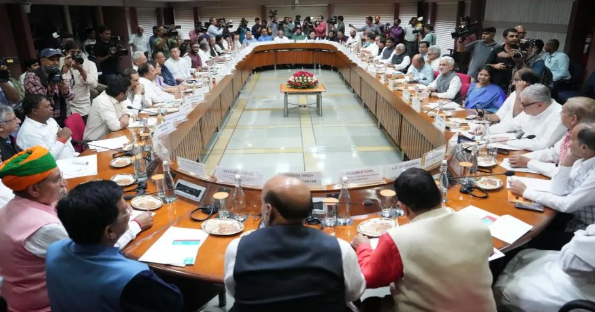 All party meeting held in Delhi today after operation Sindoor against Pakistan