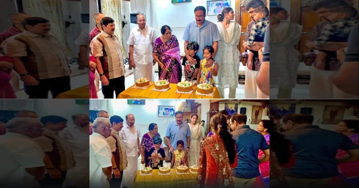 ராமதாஸ் - அன்புமணி நேரில் சந்திப்பு; குடும்பத்துடன் கேக் வெட்டி  கொண்டாட்டம்...! 