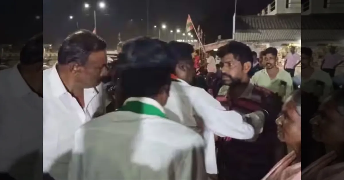 ஏன் மிரட்டுறீங்க!!  காங்., எம்.பியிடம் கேள்வி கேட்டவர் மீது தாக்குதல்?! அண்ணாமலை ஆவேசம்!