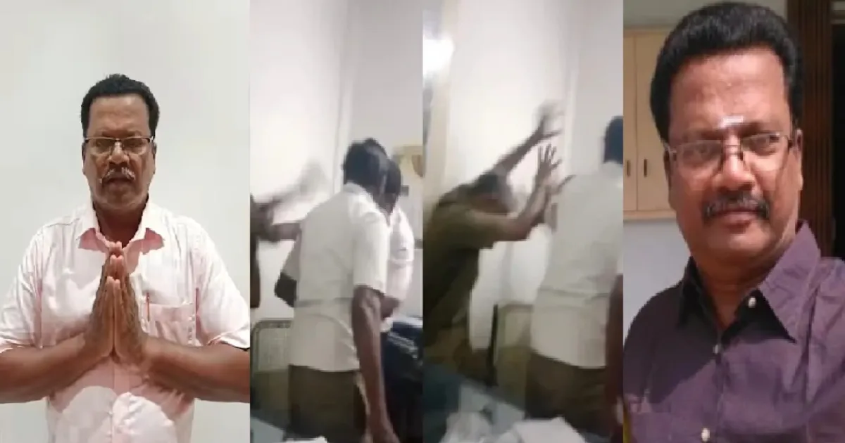 அரசு பேருந்து ஓட்டுநரை செருப்பால் அடித்த விவகாரம்... வீடியோ வெளியிட்ட பேருந்து நிலைய உதவியாளர்!!