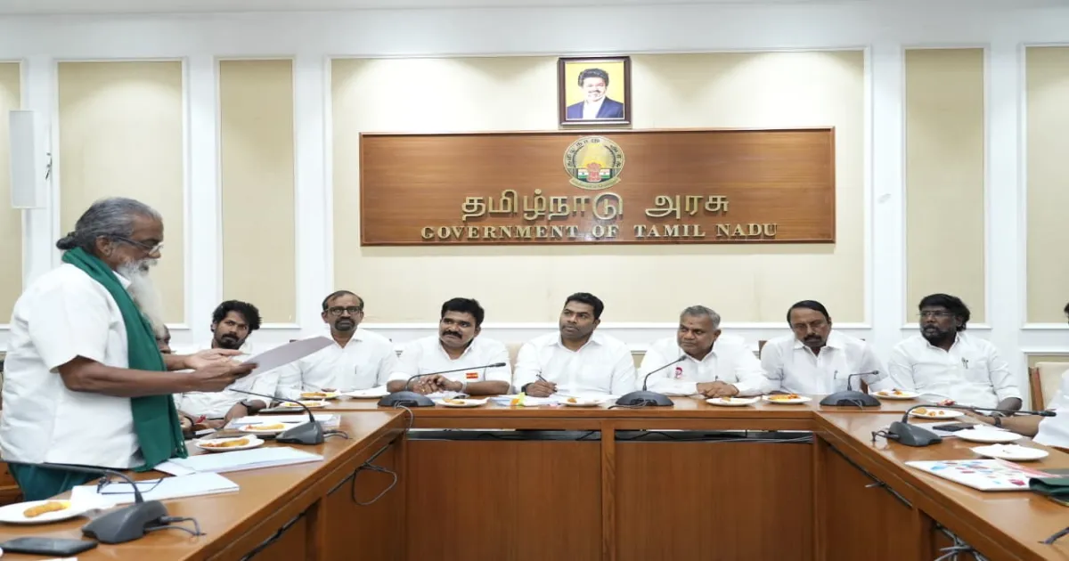 ஒரு வாரத்தில் நல்ல முடிவு வரும்! அமைச்சர்களுடனான ஆலோசனைக்கு பின் விவசாய சங்கத் தலைவர்கள் நம்பிக்கை!