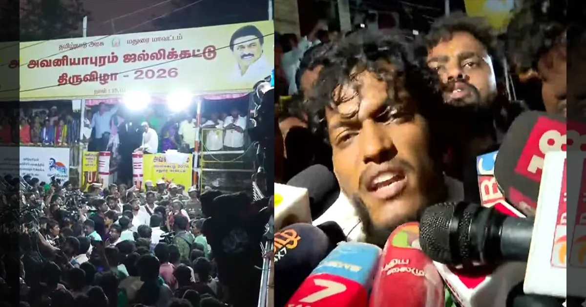 22 காளைகள்.. ஒரு பாலமுருகன்! அவனியாபுரத்தில் சீறிப்பாய்ந்து காரை தட்டி சென்ற ஒற்றைச் சிங்கம்!