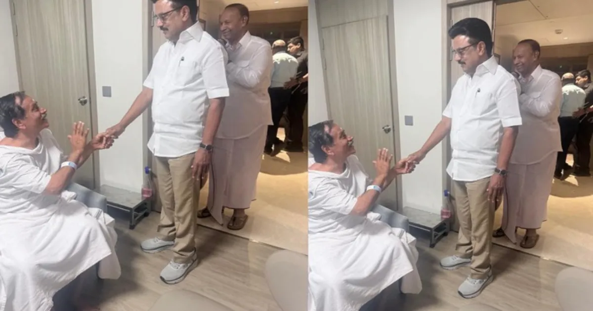 தமிழக அரசியலில் நெகிழ்ச்சி...!! நேரில் நலம் விசாரித்த முதல்வர்... ஸ்டாலின் கையைப் பிடித்து உருகிய எச்.ராஜா...!