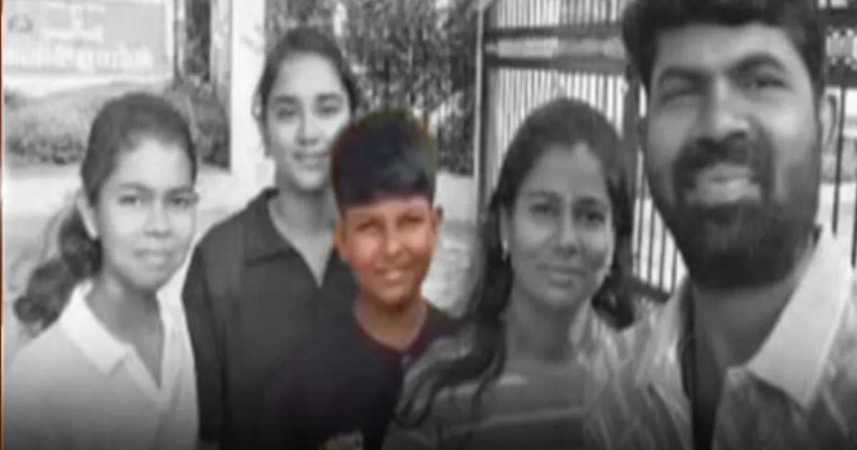 கார் மீது லாரி மோதி கோர விபத்து; ஒரே குடும்பத்தைச் சேர்ந்த 4 பேர் உடல் நசுங்கி பலி...!