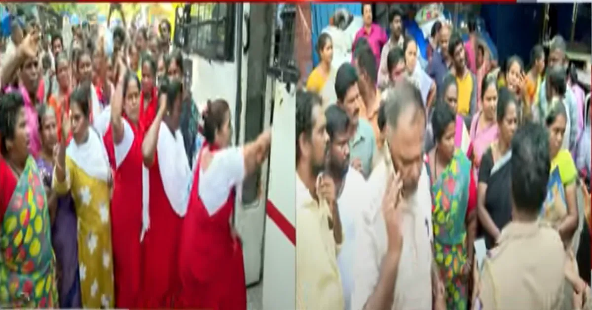 #BREAKING சென்னையில் மீண்டும் உண்ணாவிரதம்... தூய்மை பணியாளர்கள் வலுக்கட்டாயமாக கைது...! 