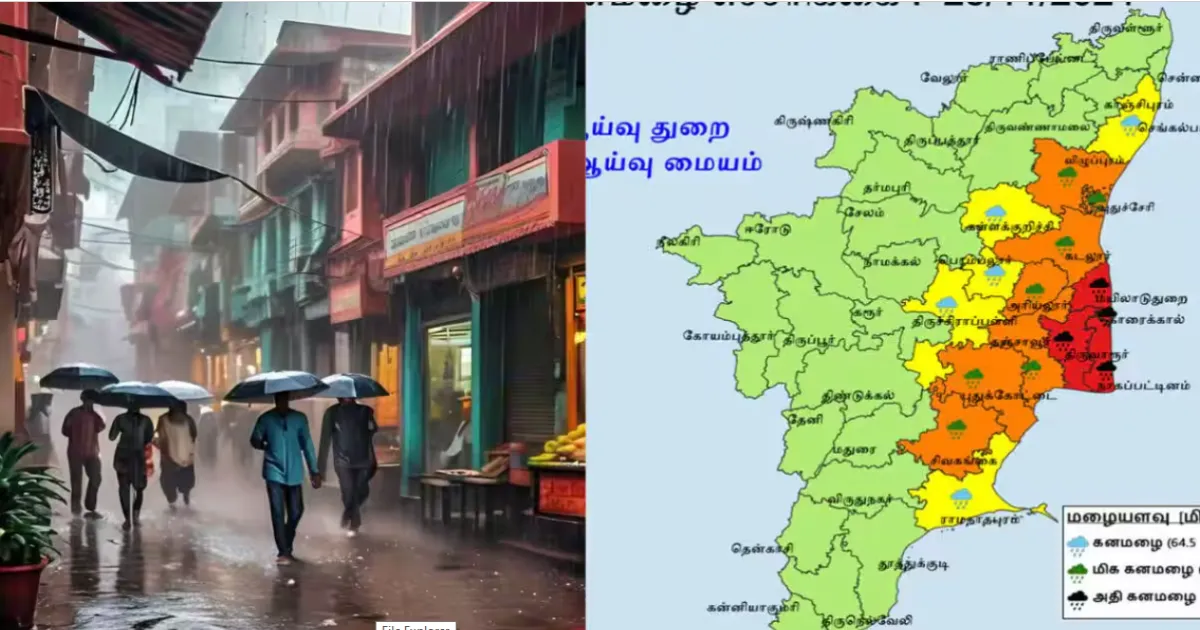 நாளை புதிய புயல் சின்னம்...  “ரெட் அலர்ட்... ஆரஞ்சு அலர்ட்...” எந்தெந்த மாவட்டங்களுக்கு விடுப்பு?