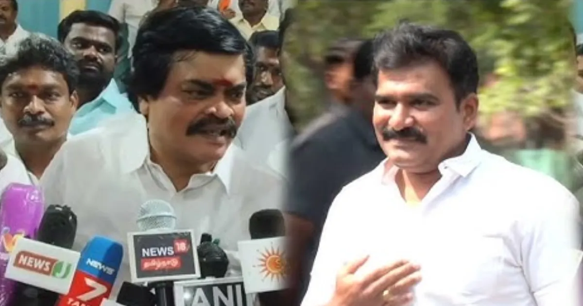 “தவெகவில் உனக்கு கொய்யாப்பழம் கூட கிடைக்காது... டெபாசிட் போய் திரும்ப இங்க தான் வரணும்...” - நிர்மல் குமாரை வச்சி செஞ்ச கே.டி.ராஜேந்திர பாலாஜி...!