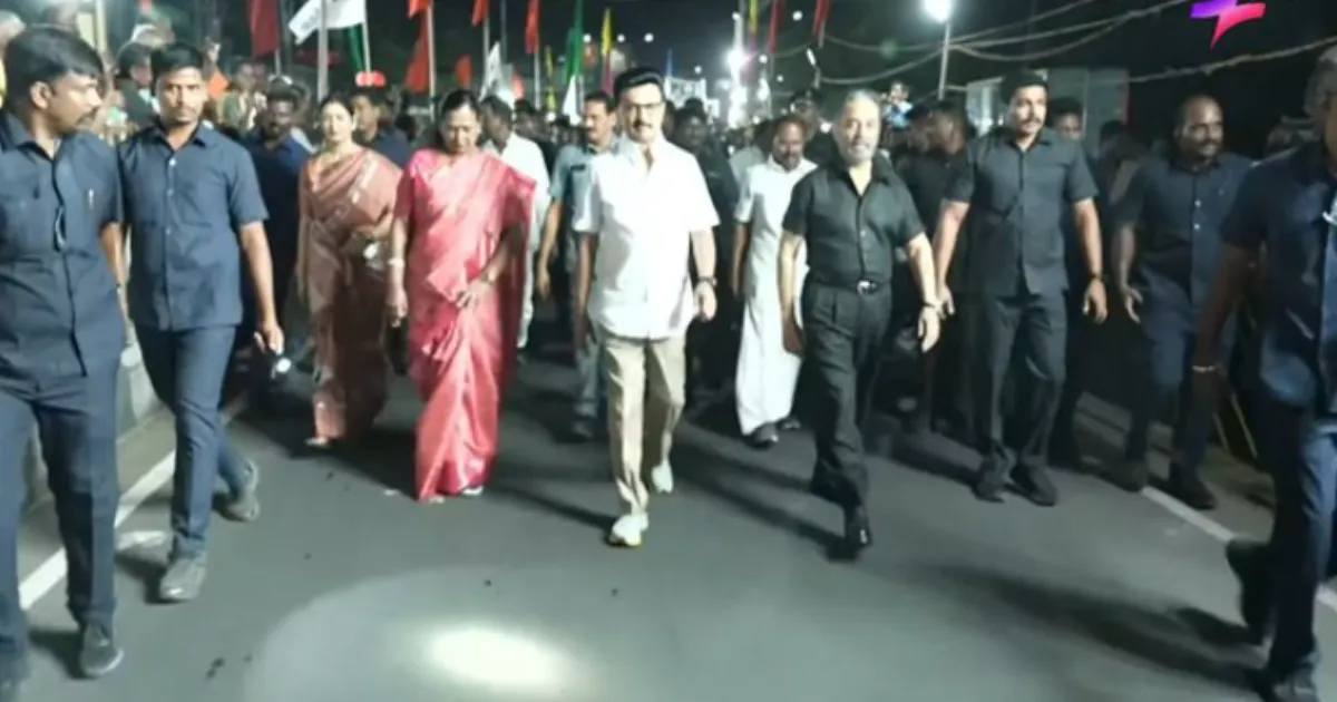 கலைஞர் சிலை டூ கலெக்டர் ஆபீஸ் வரை... கமல், பிரேமலதாவுடன் கைகோர்ந்து நடந்த சி.எம். மு.க.ஸ்டாலின்...!