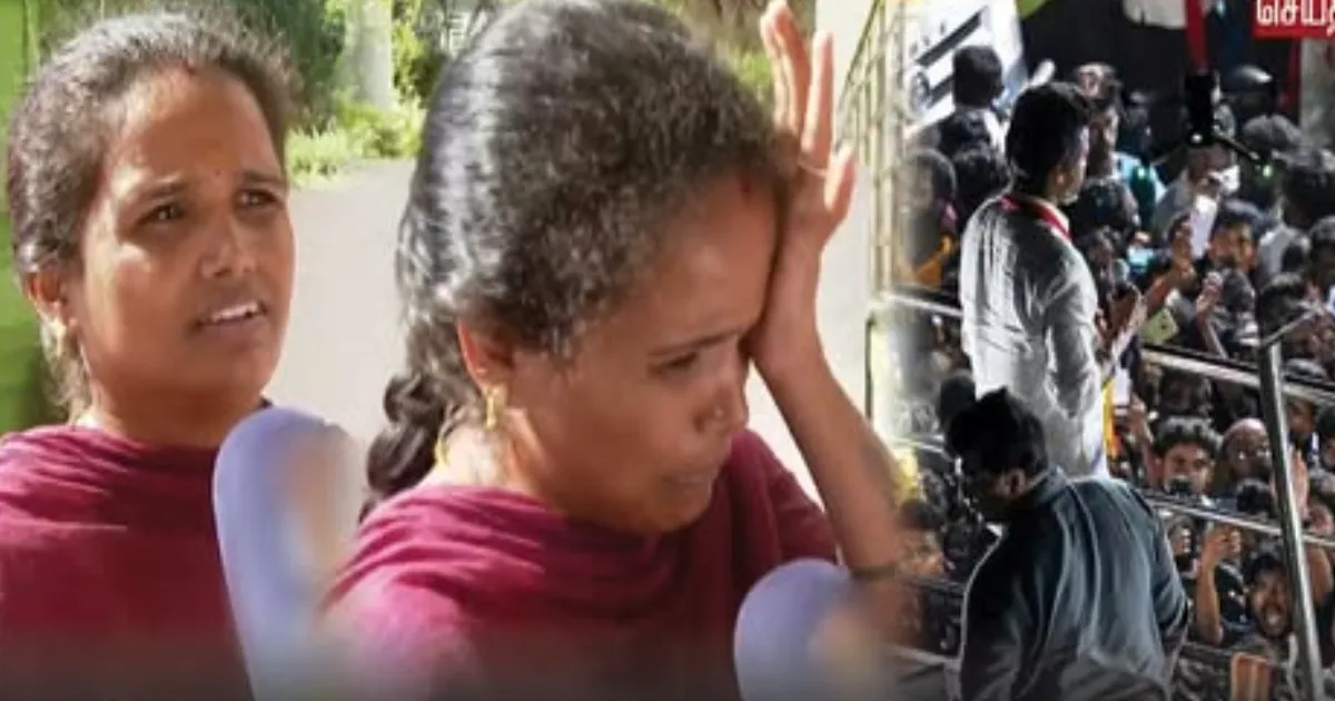 “விஜய் சார் வந்தும் இப்படி நடக்கணுமா...”  -  அரசு வேலை வழங்குவதில் மோசடி?... கரூர் சம்பவத்தில் மகனை இழந்த தாய் கண்ணீர் மல்க புகார்...!