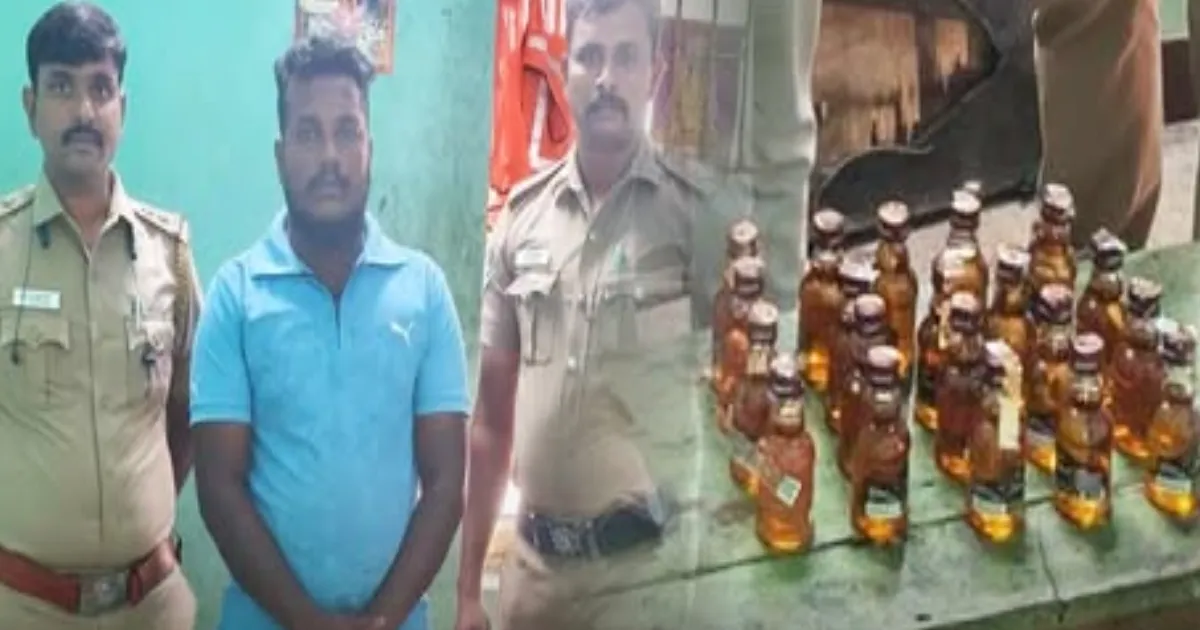 வீட்டுக்குள்ளேயே ‘மினி டாஸ்மாக்’ நடத்திய விசிக பிரமுகர்... காத்திருந்து தட்டித்தூக்கிய காவல்துறை...!