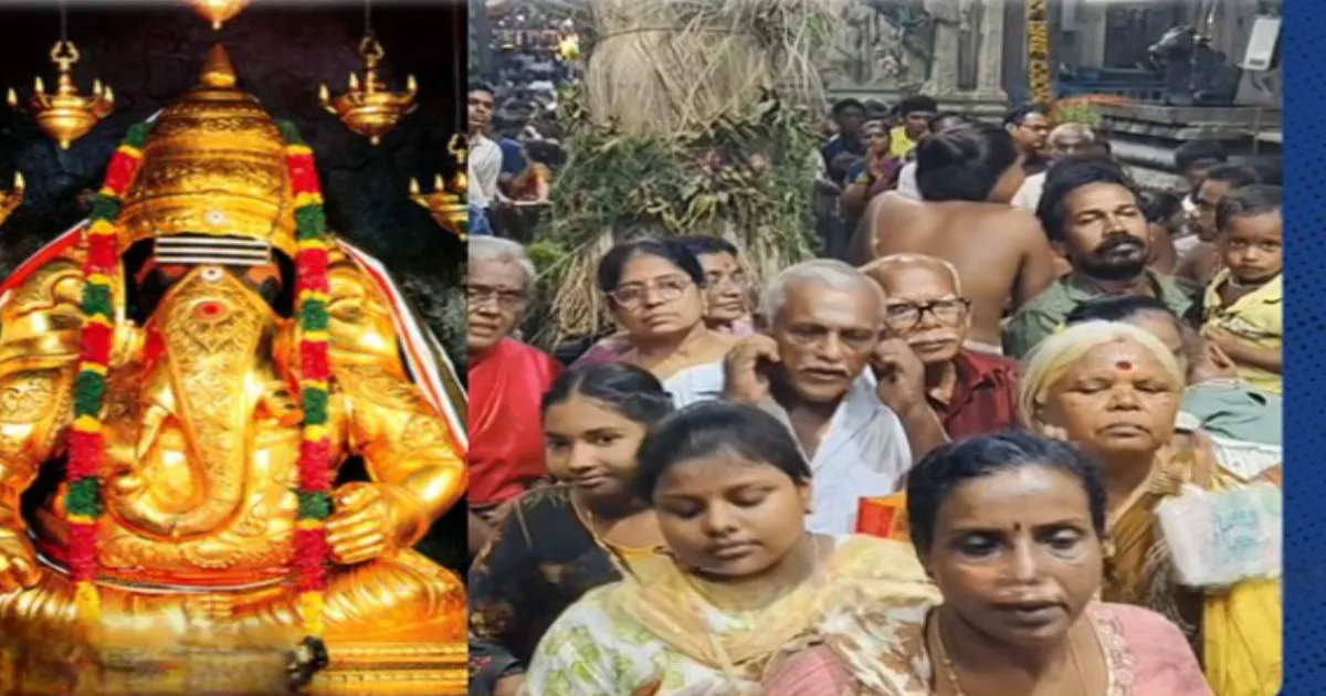 விநாயகர் சதுர்த்தி விழா கோலாகலம்... பிள்ளையார் பட்டியில் அதிகாலை முதலே அலைகடலென குவிந்த பக்தர்கள்...!