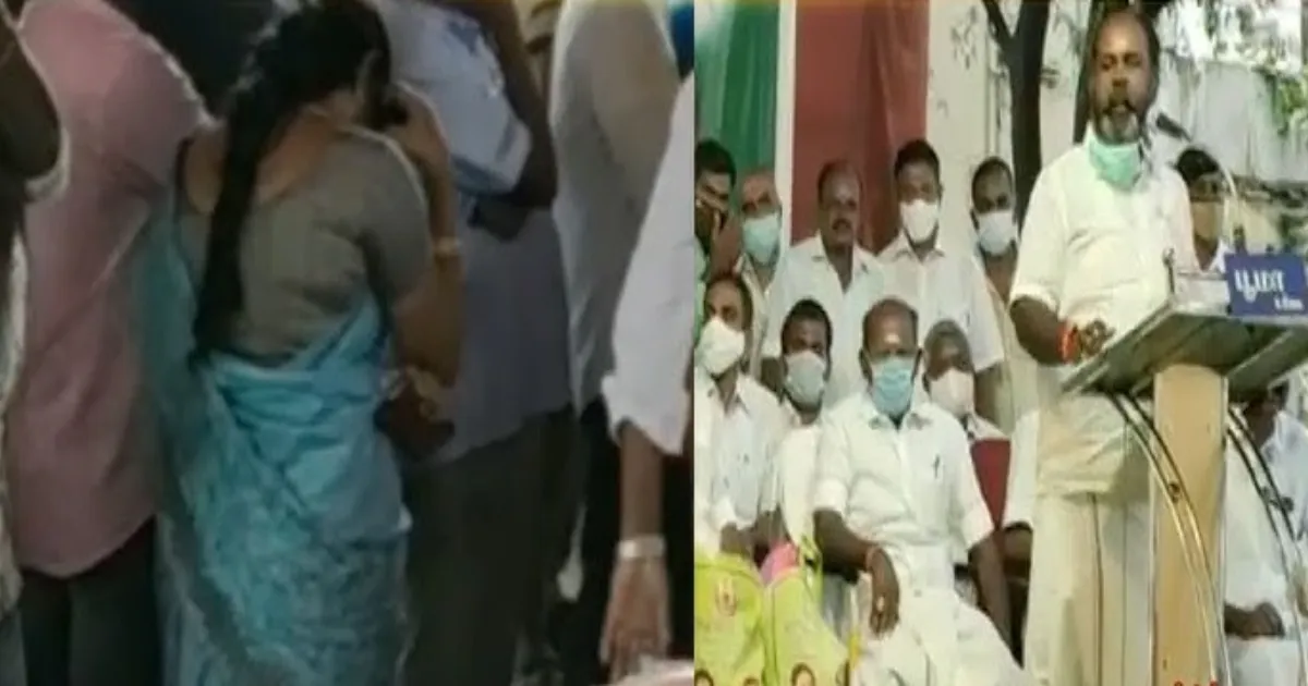 “போச்சே... போச்சே..” ஆர்.பி.உதயகுமார் நிகழ்ச்சியில் பெண்ணுக்கு நேர்ந்த சோகம்.. கதறி அழுத தாய்குலம்..!