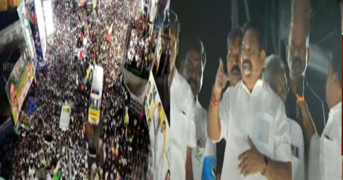 “ஏய்...வண்டிய நிறுத்துயா...!” - திடீரென கூட்டத்திற்குள் நுழைந்த ஆம்புலன்ஸால் டென்ஷன்... எச்சரித்த இபிஎஸ்...! 