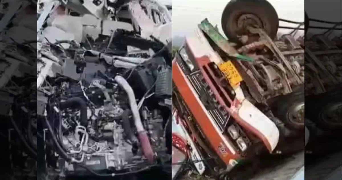 அடுத்தடுத்து  மோதிக்கொண்ட வாகனங்கள்! ஆபத்தில் முடிந்த வேகம்! 7 பேரின் உயிரைக் குடித்த கர்நாடக விபத்து!