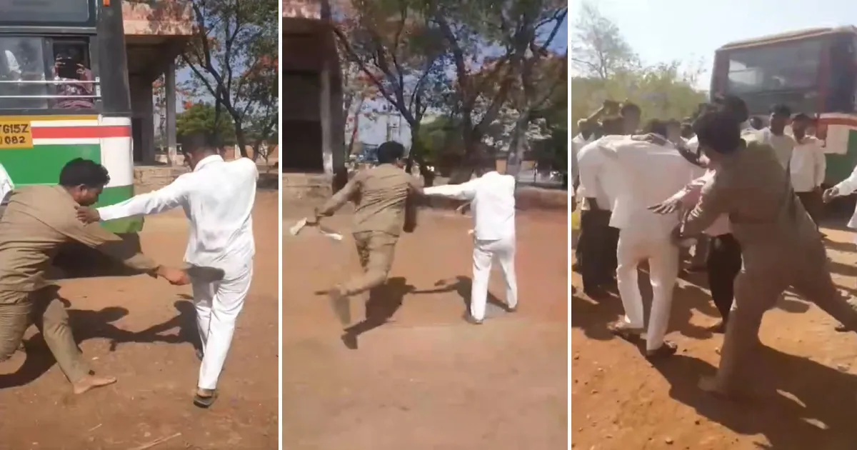 டிக்கெட் பரிசோதகரை விரட்டி, விரட்டி செருப்பால் அடித்த அரசு பேருந்து நடந்துநர்... நடந்தது என்ன?