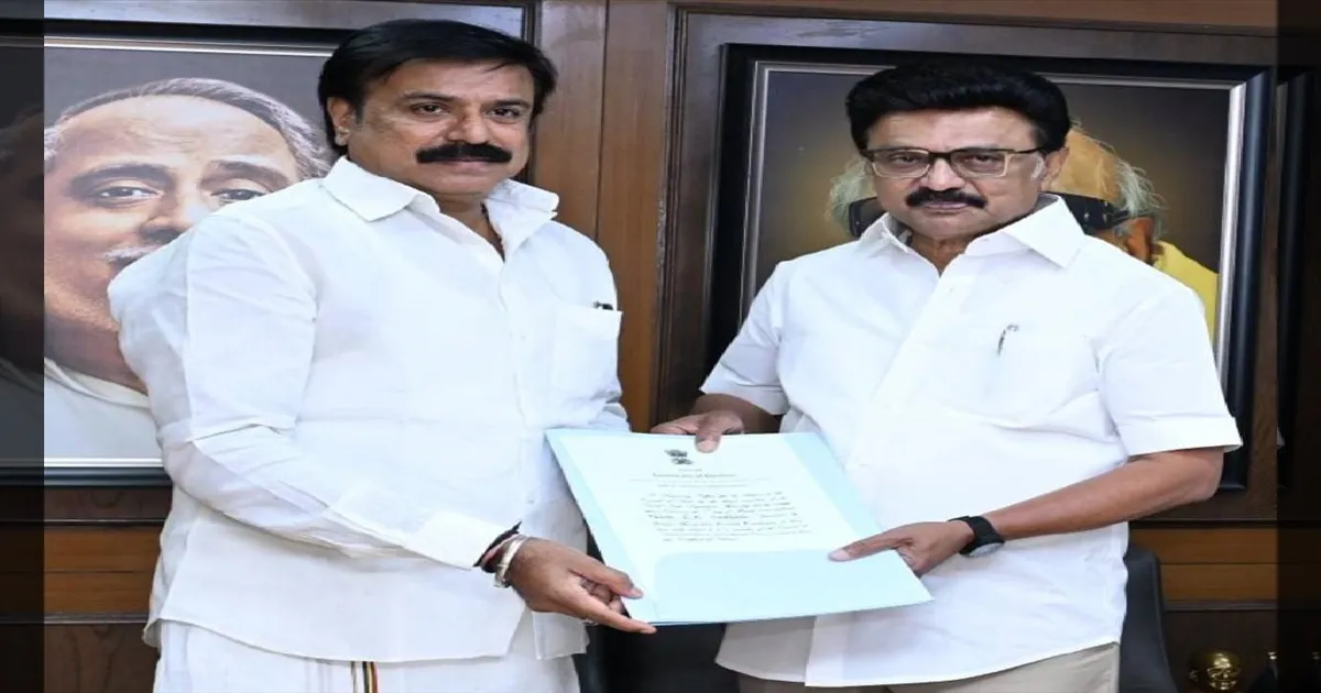 திமுக தயவில் முதன்முறையாக எம்.பி-யாகும் தேமுதிக! முதலமைச்சர் ஸ்டாலினிடம் எல்.கே. சுதீஷ் நேரில் வாழ்த்து!