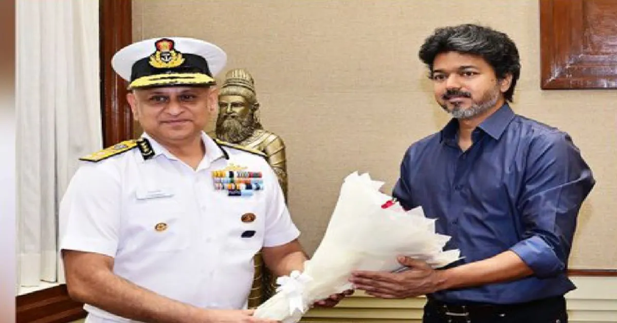 முதல்வர் விஜயை சந்தித்தார் கடலோர காவல் படை தலைமை இயக்குநர் பரமேஷ் சிவமணி!
