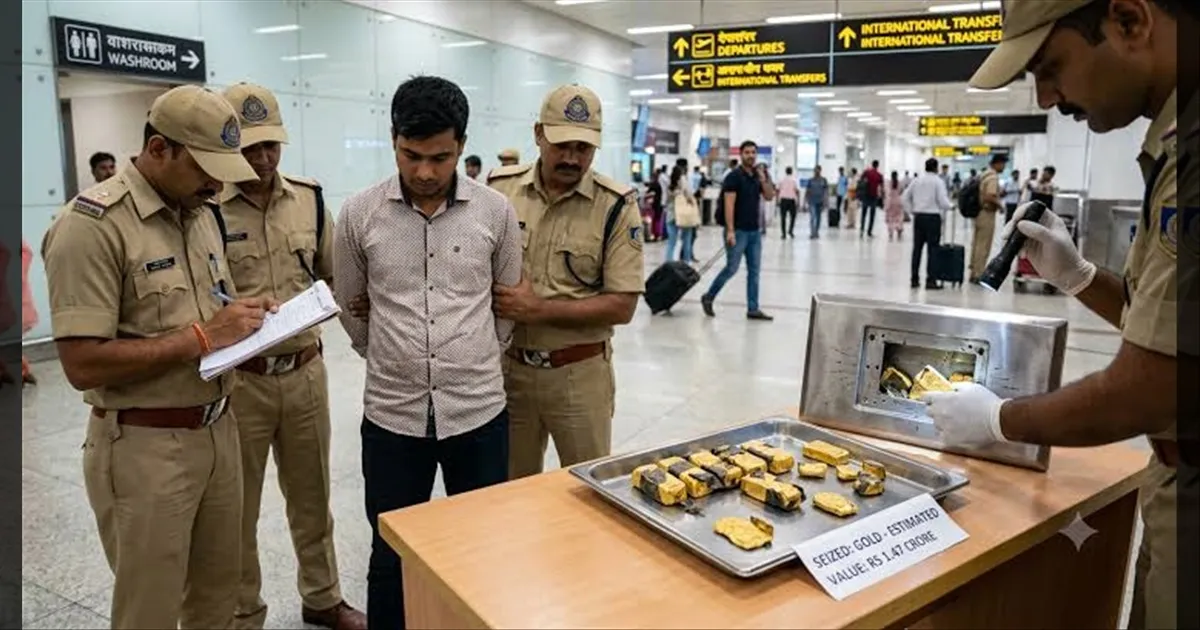 ரூ.1.88 கோடி!! உள்ளாடைக்குள் மறைத்து தங்க பேஸ்ட் கடத்தல்! டெல்லி ஏர்போர்ட்டில் சிக்கிய வங்கதேச பயணி!