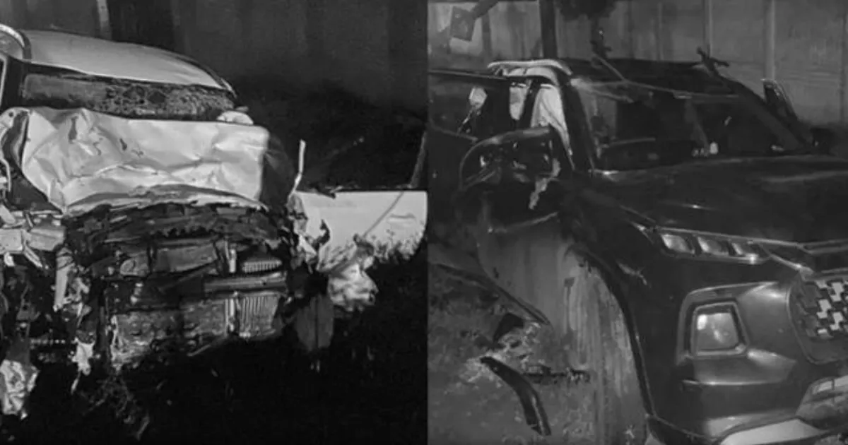 காலையிலேயே பயங்கரம்...!! நேருக்கு நேர் மோதிய 2 கார்கள்... ஐயப்ப பக்தர்கள் உட்பட 5 பேர் பலி...! 