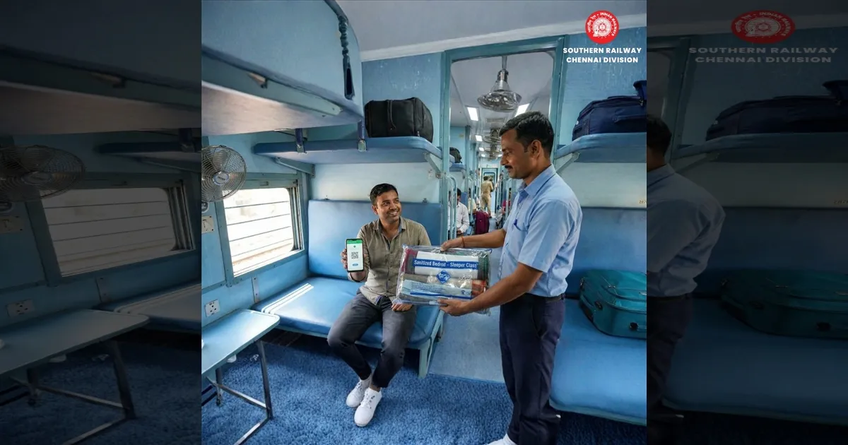 ஸ்லீப்பர் கோச்சில் இனி இதெல்லாம் கிடைக்குமாம்..!! தெற்கு ரயில்வே அசத்தல் அறிவிப்பு..!!