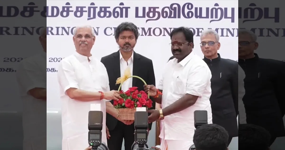 யார் இந்த ஆர்.வி ரஞ்சித் குமார்..?? ஒரு வாரத்தில் கட்சி கலைத்து தவெகவில் இணைந்தவருக்கு அமைச்சர் பதவி..!! 