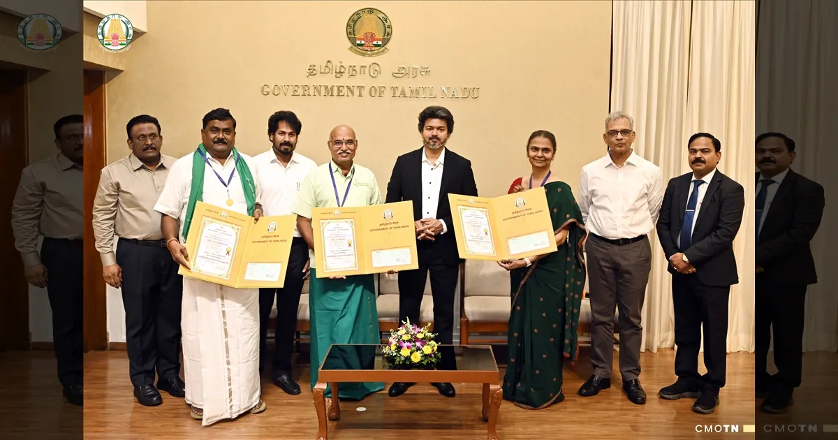 உயிர்ம வேளாண்மையின் ஹீரோக்கள்! முதல்வர் கையால் நம்மாழ்வார் விருது..! இயற்கை விவசாயிகளுக்கு உயரிய அங்கீகாரம்..! 