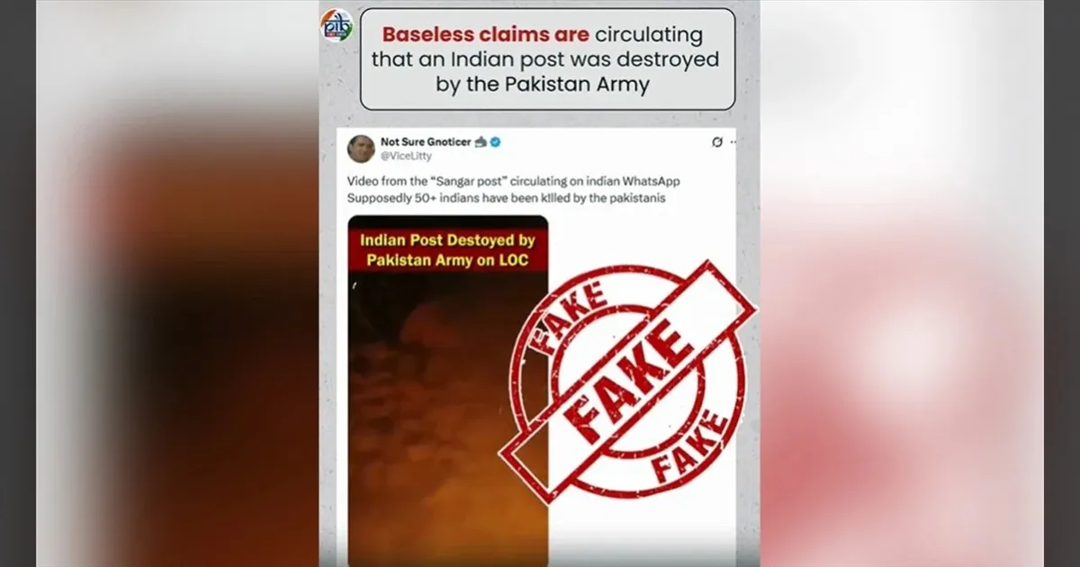 PIB-fact-check-debunks-fake-video-alleging-Indian-post-destroyed-by-Pakistani-Army