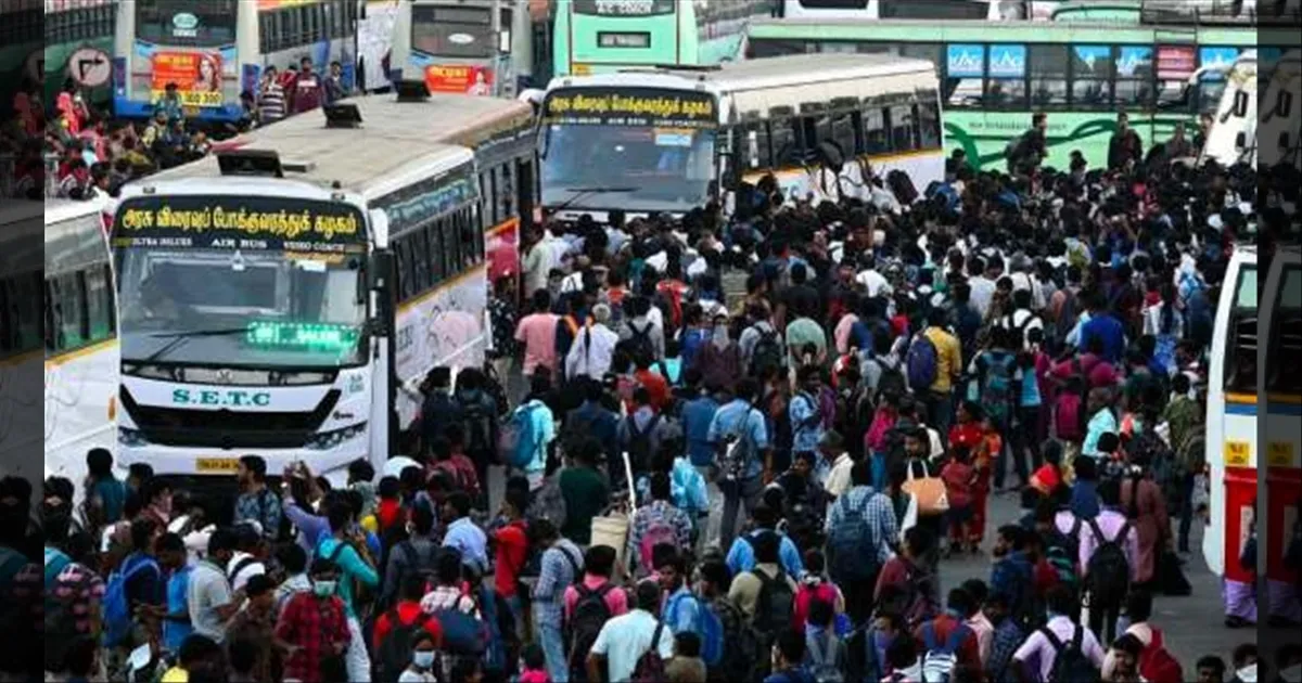 நெருங்கும் தீபாவளி..! காத்து வாங்கும் சென்னை..!! 2 நாளில் இத்தனை லட்சம் பேர் பயணமா..!!