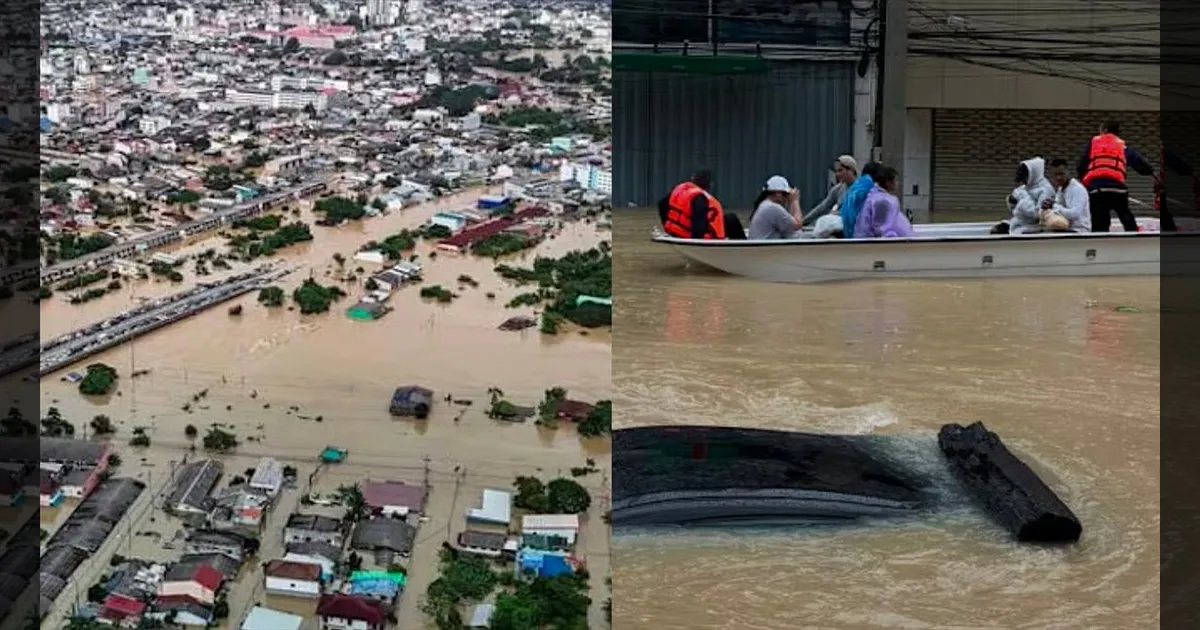 தாய்லாந்தில் கொட்டித்தீர்த்த பேய் மழை..!! 145 பேர் பலி..!! தவிக்கும் மக்கள்..!!