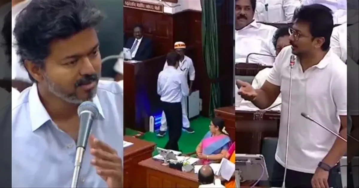 எங்கள ஓடாதீங்கன்னு சொன்னீங்க.. இப்ப நீங்களே ஓடுறீங்களே!! CM விஜய்யை கலாய்த்த உதயநிதி!!