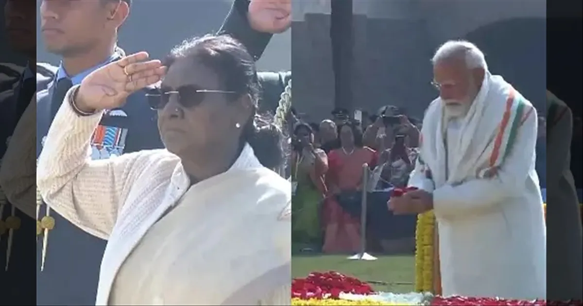 மகாத்மா காந்தியின் 79வது நினைவு நாள்: ராஜ்காட்டில் அரசியல் தலைவர்கள் மரியாதை..!! 