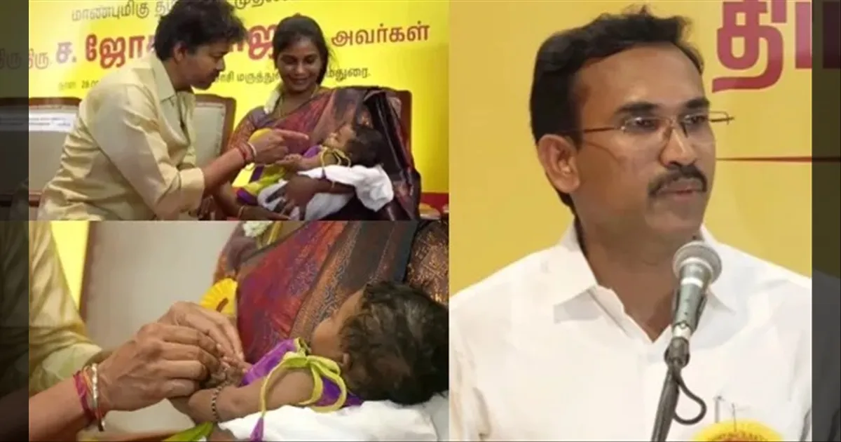 பிஞ்சு குழந்தைகள் கைகளில் மின்னும் தாய்மாமன் தங்க மோதிரம்.. இது வாழ்நாள் பந்தம்! நெகிழ்ந்த அமைச்சர் அருண்ராஜ்..!!