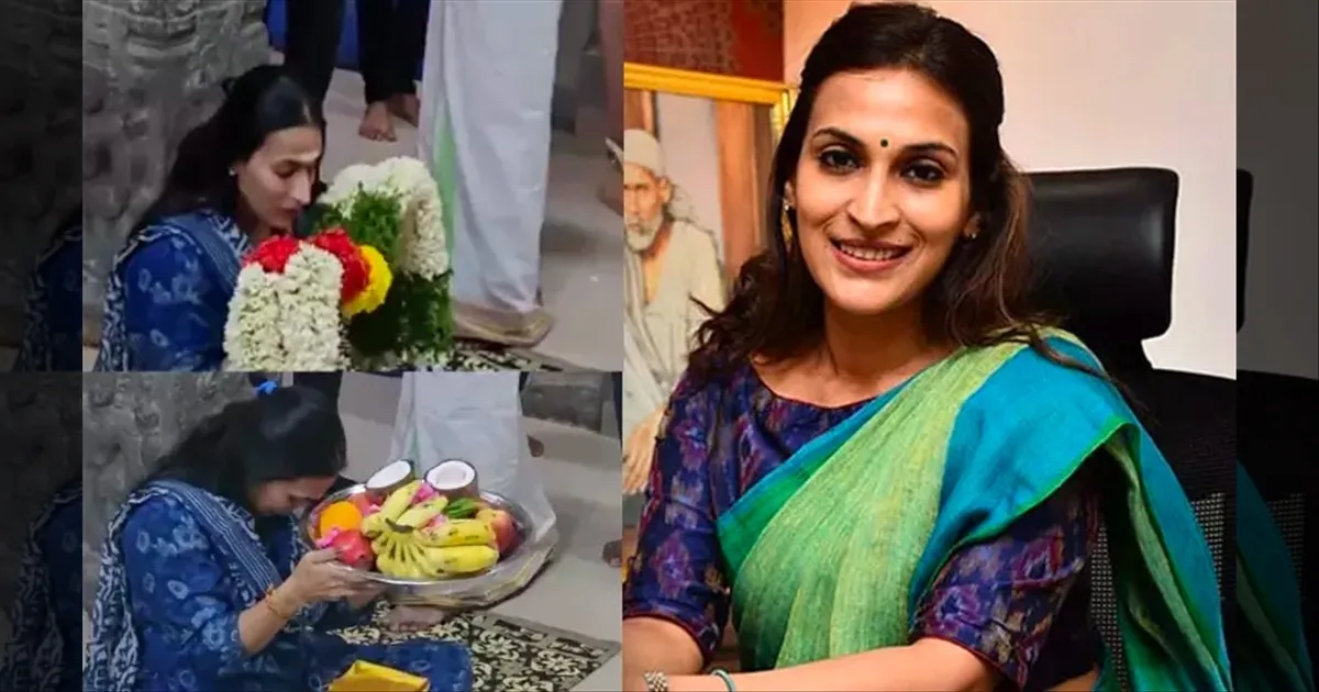 aishwarya-rajinikanth-in-tiruttani-temple