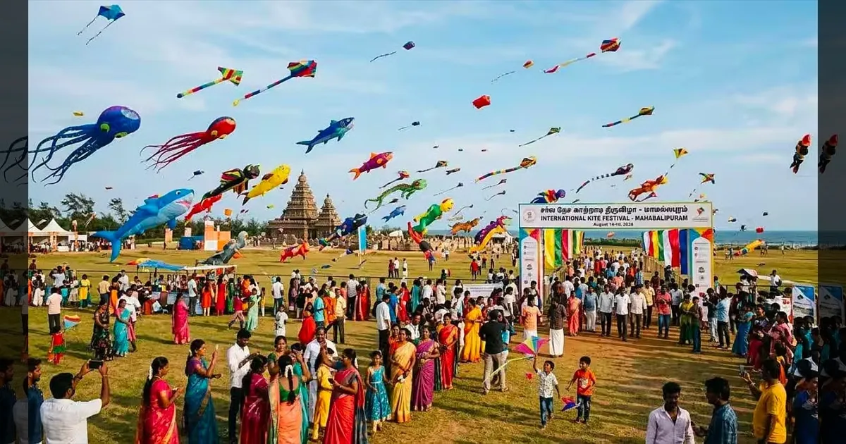 பட்டம் விடும் திருவிழா 2026: வானில் பறந்த கலர் கலர் பட்டங்கள்.. களைகட்டும் மாமல்லபுரம்..!!  