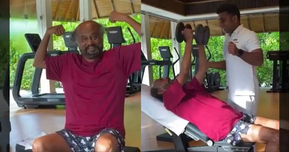 cinema-rajinikanth-gym-workout-video-tamilcinema