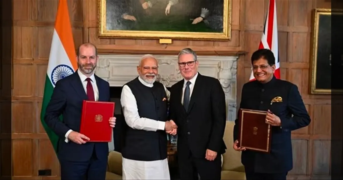 UK சென்ற பிரதமர் மோடி.. இந்தியா-இங்கிலாந்து இடையே முக்கிய வர்த்தக ஒப்பந்தங்கள் கையெழுத்து..!!