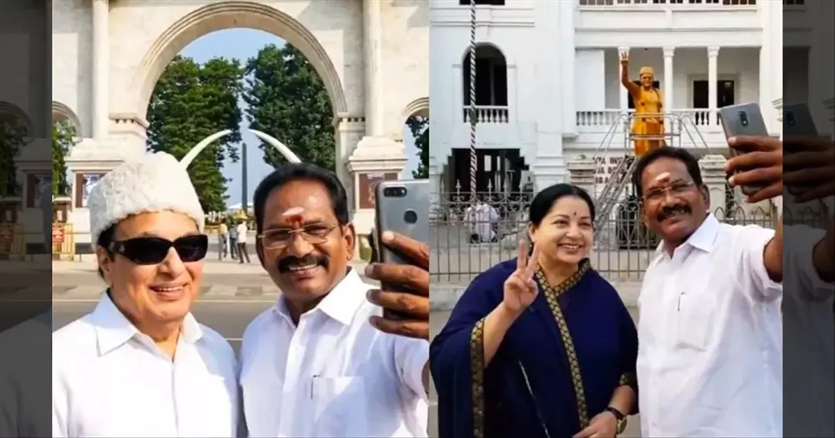 எம்.ஜி.ஆர், ஜெ.-வுடன் ஒரு செல்பி..!! AI-ஐ யூஸ் பண்ணி விளையாடும் செல்லூர் ராஜு..!! வைரல் வீடியோ..!!